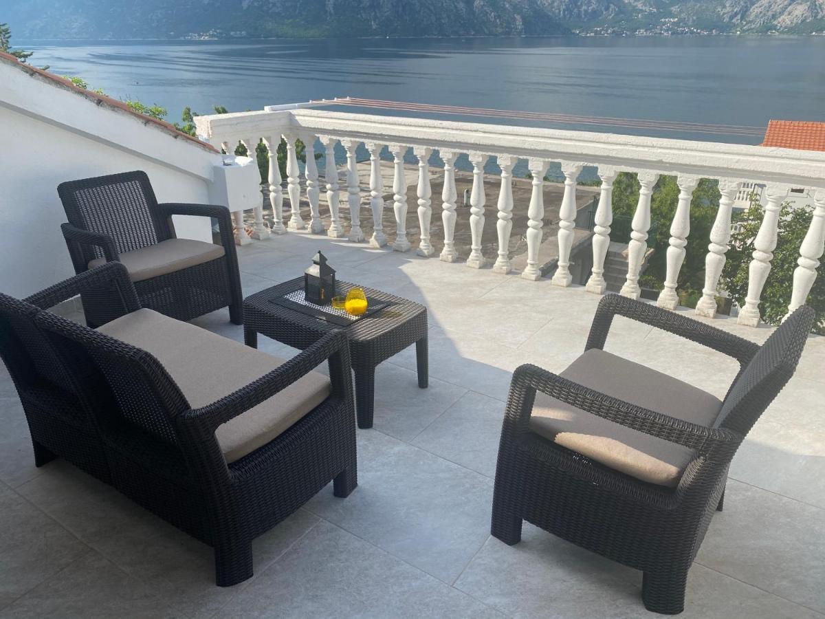 Lux Boka Sea View Apartment Котор Экстерьер фото